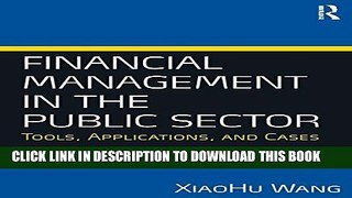 New Book Financial Management in the Public Sector: Tools, Applications and Cases