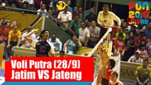 Voli Indoor - (Final Putra) Jawa Timur vs Jawa Tengah, Rabu (28/9)