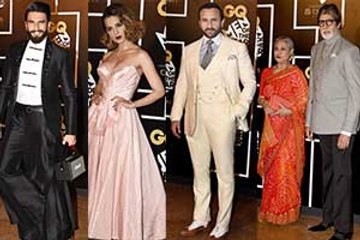 Bollywood Celebs Stylishly Walk The Red Carpet At GQ