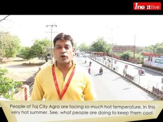 Agra: Heat waves burns Taj City