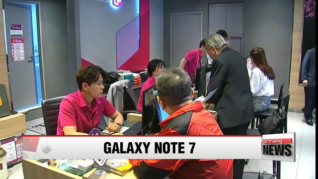 Korea's mobile carriers resume distributing preordered Samsung Galaxy Note 7s