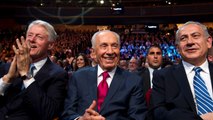 Benjamin Netanyahu pays emotional tribute to Shimon Peres