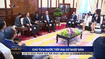 Chủ tịch nước Trần Đại Quang tiếp đại sứ Nhật Bản