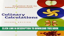 [PDF] Culinary Calculations: Simplified Math for Culinary Professionals Full Colection