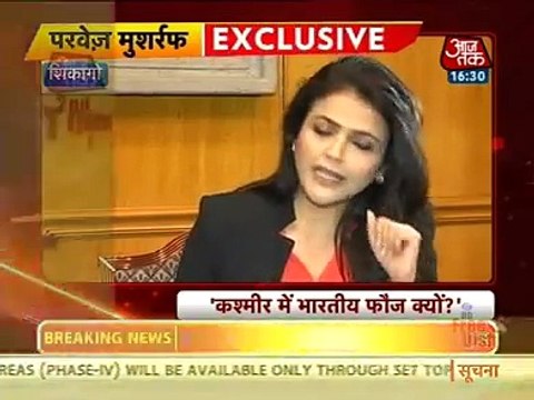 Musharraf leaves Indian anchor speechless on Kashmir questions