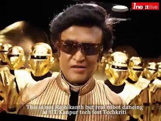 Robot dance at IIT Kanpur tech fest Techkriti 2016