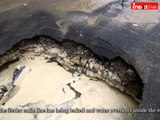Kanpur: Road goes hollow just before the camera