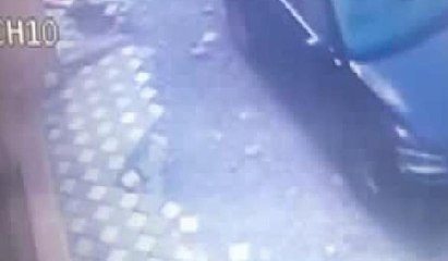 Merter'de yolun çökme anı kamerada