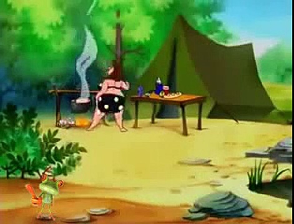 Funny video clip. Mermaid and fisherman. Bad ending. Humor cartoons movie.