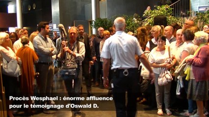 Procès Wesphael : énorme affluence pour le témoignage d'Oswald D.