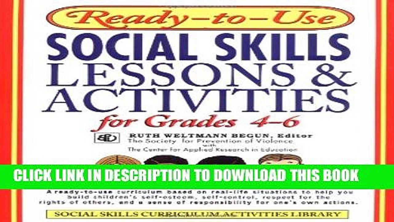 [PDF] Ready-to-Use Social Skills Lessons   Activities for Grades 4 - 6 Popular Collection