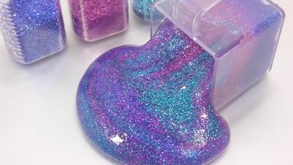 How To Make 'Galaxy Glitter Slime Foam Clay' Learn Numbers Counting BaBy Doll