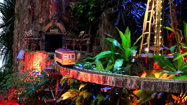 Christmas Trains in Season's Greenings at United States Botanic Garden Washington DC