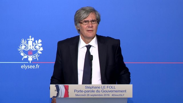 Compte rendu du Conseil des ministres du 28 septembre 2016