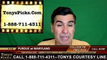 Maryland Terrapins vs. Purdue Boilermakers Free Pick Prediction NCAA College Football Odds Preview 10/1/2016