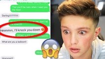 SONG LYRIC TEXT *PRANK* ON MY DAD!!! The Chainsmokers Dont Let Me Down - HILARIOUS REACTION!