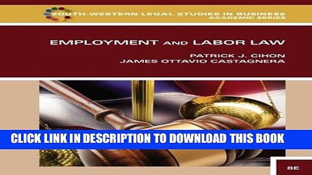 [PDF] Employment and Labor Law (South-Western Legal Studies in Business Academic) Full Online