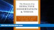 Big Deals  The Elements of an Effective Dissertation and Thesis: A Step-by-Step Guide to Getting