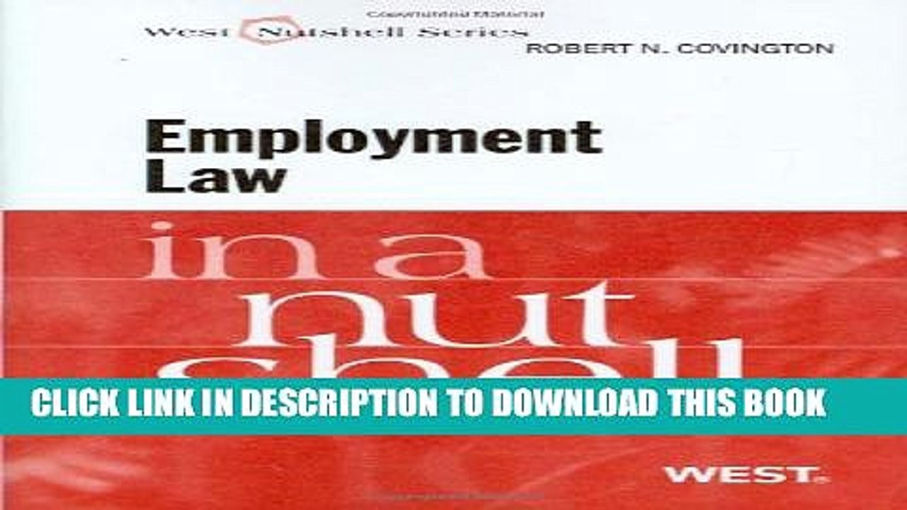 [PDF] Employment Law in a Nutshell, Third Edition (West Nutshell) Full Colection