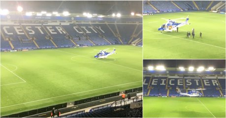 Dono do Leicester sai do estádio de helicóptero para fugir ao trânsito
