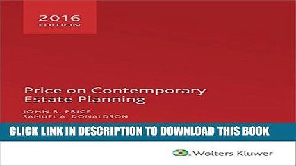 [PDF] Price on Contemporary Estate Planning (2016) Full Colection