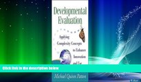 Big Deals  Developmental Evaluation: Applying Complexity Concepts to Enhance Innovation and Use