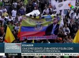 Ecuatorianos apoyan a Lenin Moreno como aspirante a la presidencia