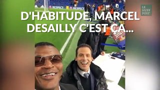 Marcel Desailly filme 'un miracle' en direct