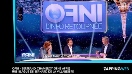 OFNI : Bertrand Chameroy très gêné suite à une mauvaise blague de Bernard de La Villardière (vidéo)