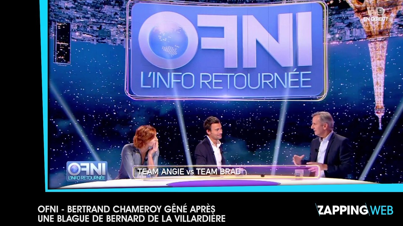 OFNI : Bertrand Chameroy très gêné suite à une mauvaise blague de Bernard de La Villardière (vidéo)