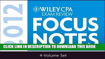 [PDF] Wiley CPA Exam Review Focus Notes 2012, 4-Volume Set Full Online