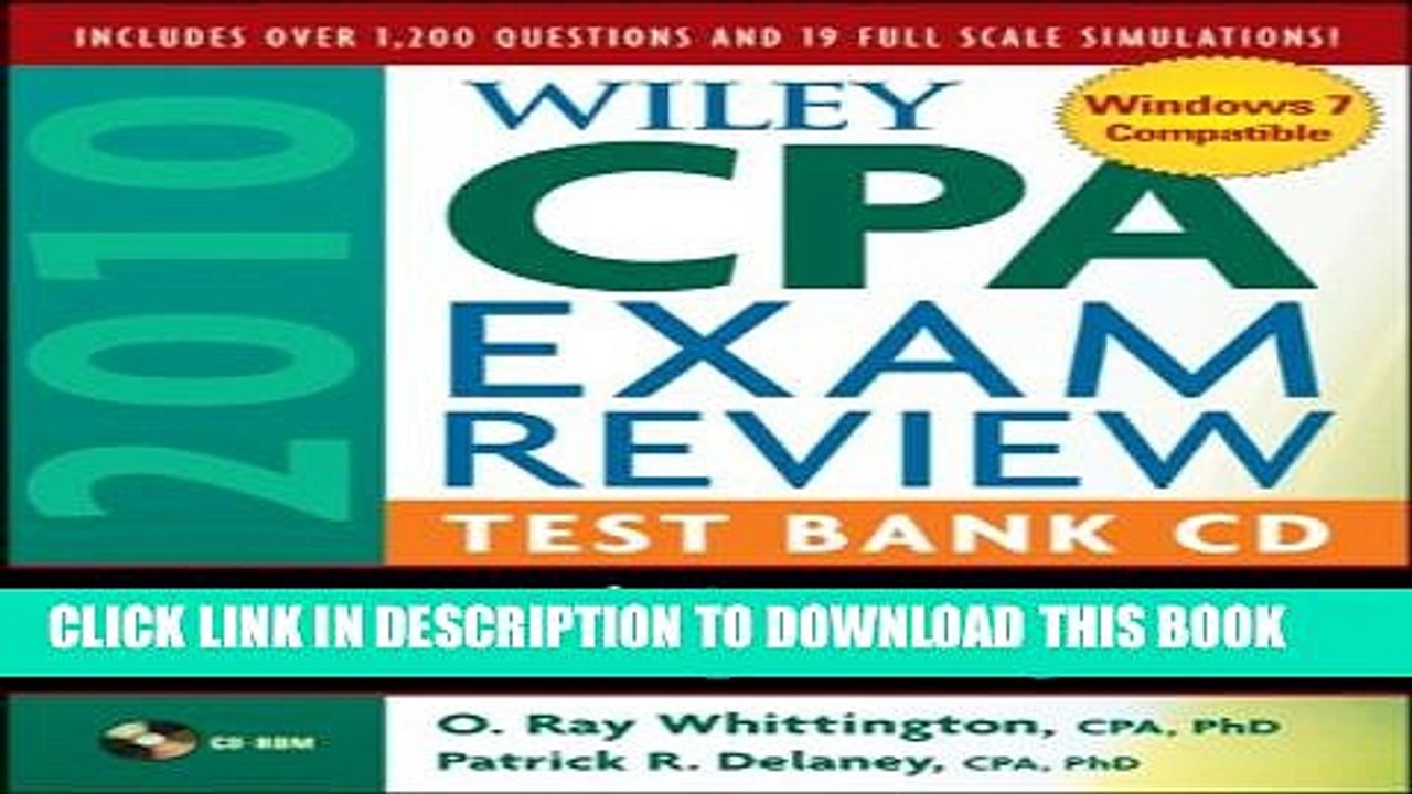 [PDF] Wiley CPA Exam Review 2010 Test Bank CD: Financial Accounting and Reporting Full Colection