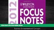 For you Wiley CPA Exam Review Focus Notes 2012, Business Environment and Concepts