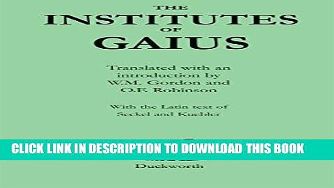 [PDF] The Institutes of Gaius Popular Online