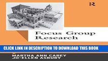 [PDF] Focus Group Research (Qualitative Essentials) Full Online