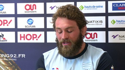 Racing92 - Virgile Lacombe: "je me sent bien au club"