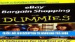 [PDF] eBay Bargain Shopping For Dummies (For Dummies (Lifestyles Paperback)) Popular Collection