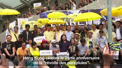 Hong Kong célèbre l'anniversaire de la "révolte des parapluies"
