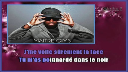 Maître Gims - Brisé KARAOKE / INSTRUMENTAL