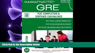 different   GRE Text Completion   Sentence Equivalence (Manhattan Prep GRE Strategy Guides)