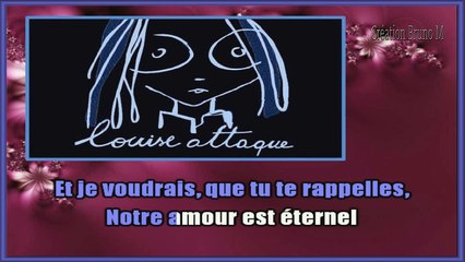 Louise Attaque -  J't'emmène au vent KARAOKE / INSTRUMENTAL