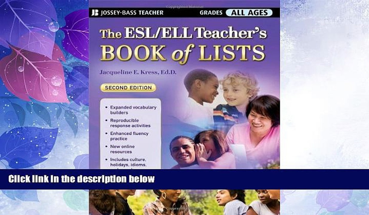 Big Deals  The ESL/ELL Teacher s Book of Lists  Free Full Read Most Wanted