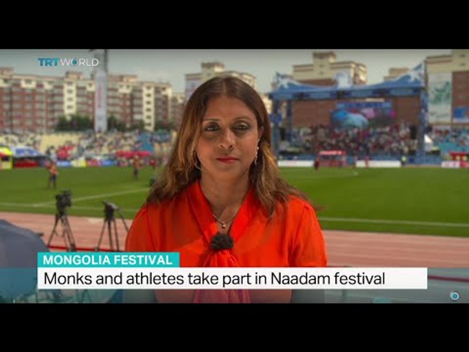 Monks and athletes take part in Naadam festival in Mongolia, Shamim Chowdury reports