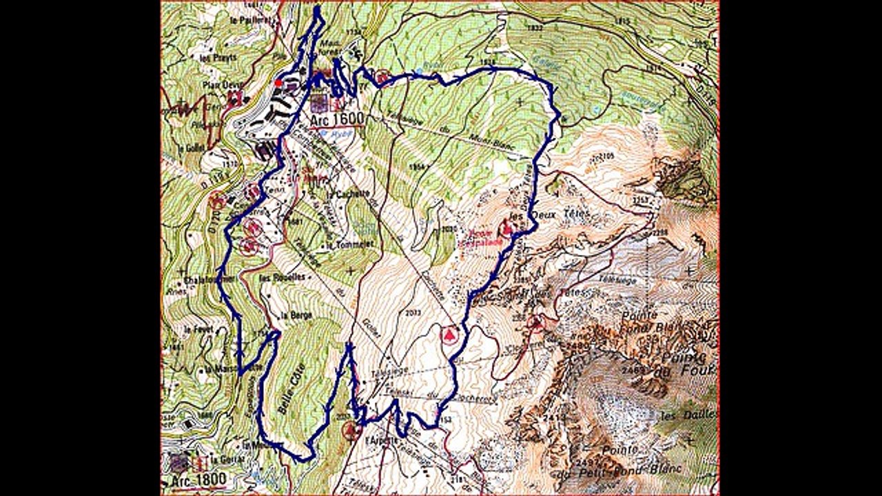 Balade sur "Le Signal des Têtes" depuis Les Arcs 1600 Savoie 73