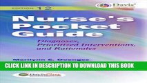 [PDF] Nurse s Pocket Guide: Diagnoses, Prioritized Interventions and Rationales (Nurse s Pocket
