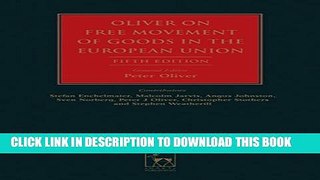 [PDF] Oliver on Free Movement of Goods in the European Union: Fifth Edition Popular Colection