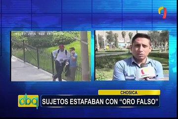 Chosica: sujetos estafaban con ‘oro falso’