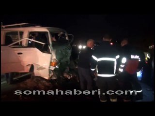 Akhisar Karayolu  Aksu Mevkiinde Kaza