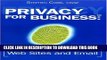[PDF] Privacy for Business: Web Sites and Email Full Online