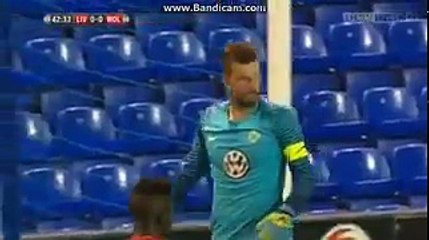 42' Good effort  again from Cameron Brannagan, saved. - Liverpool u23s 0-0 Wolfsburg U23s - 28/09/16